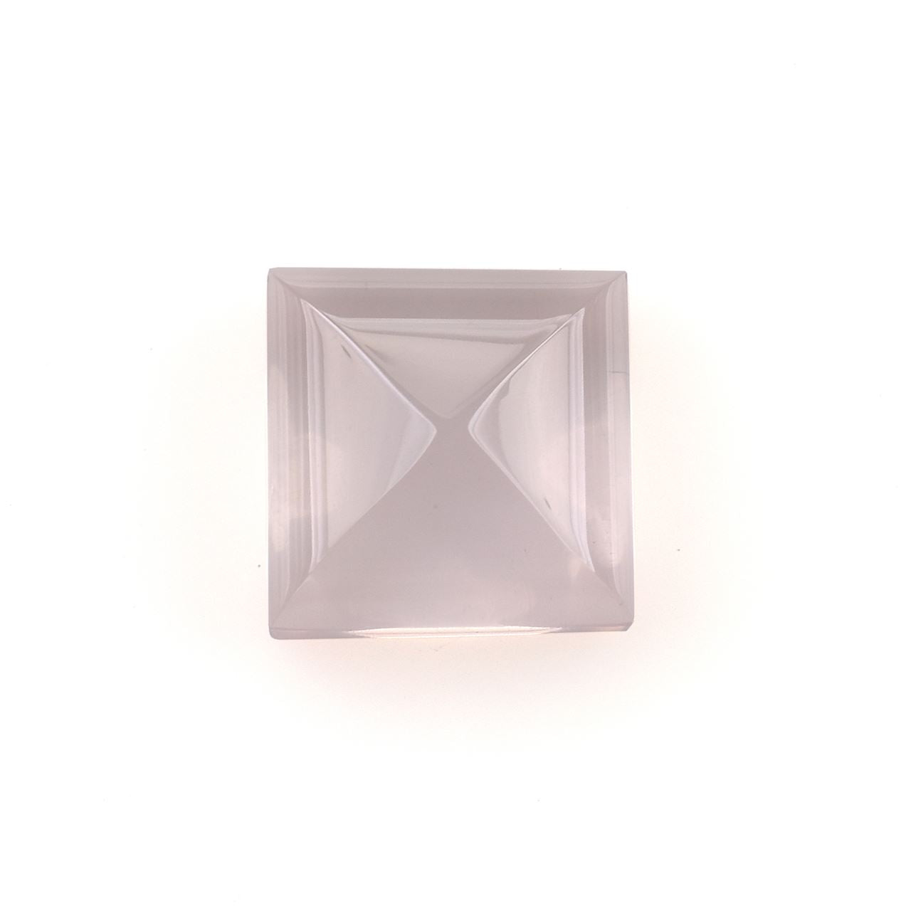 ROSE QUARTZ SUGARLOAF SQUARE (NORMAL/CLEAN)(TRANSPARENT) 10.50X10.50 MM 6.60 Cts.