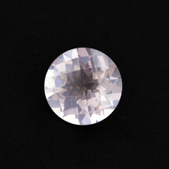 ROSE QUARTZ CHECKER CUT TOP CUT ROUND (NORMAL/CLEAN)(TRANSPARENT) 12.00X12.00 MM 5.33 Cts.