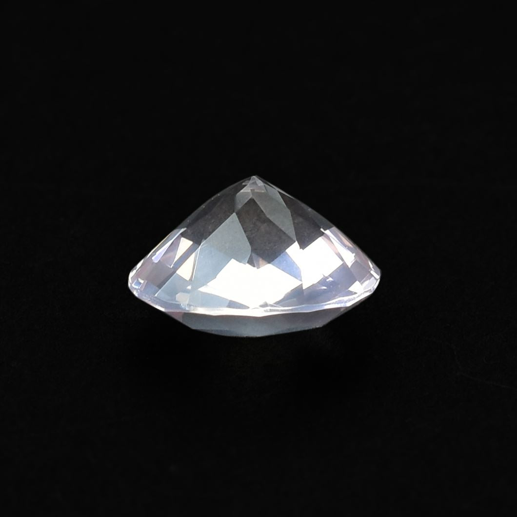 ROSE QUARTZ CHECKER CUT TOP CUT ROUND (NORMAL/CLEAN)(TRANSPARENT) 12.00X12.00 MM 5.33 Cts.