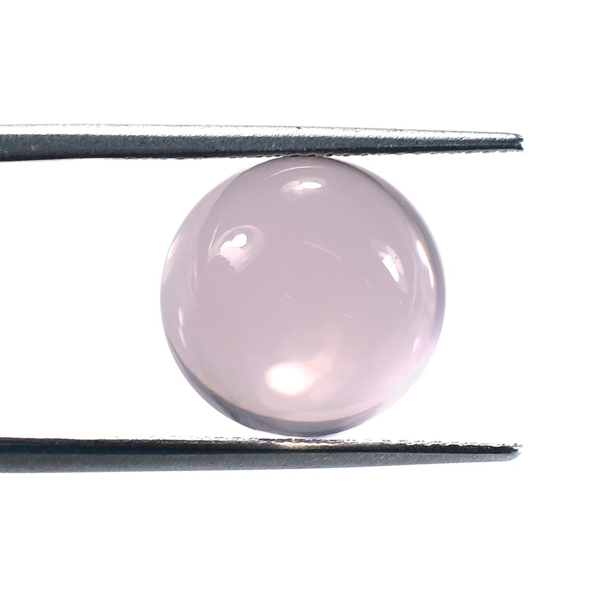 ROSE QUARTZ PLAIN ROUND CAB (NORMAL/CLEAN)(TRANSPARENT) 13.00X13.00 MM 8.75 Cts.