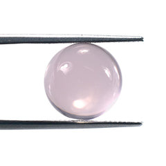 ROSE QUARTZ PLAIN ROUND CAB (NORMAL/CLEAN)(TRANSPARENT) 13.00X13.00 MM 8.75 Cts.