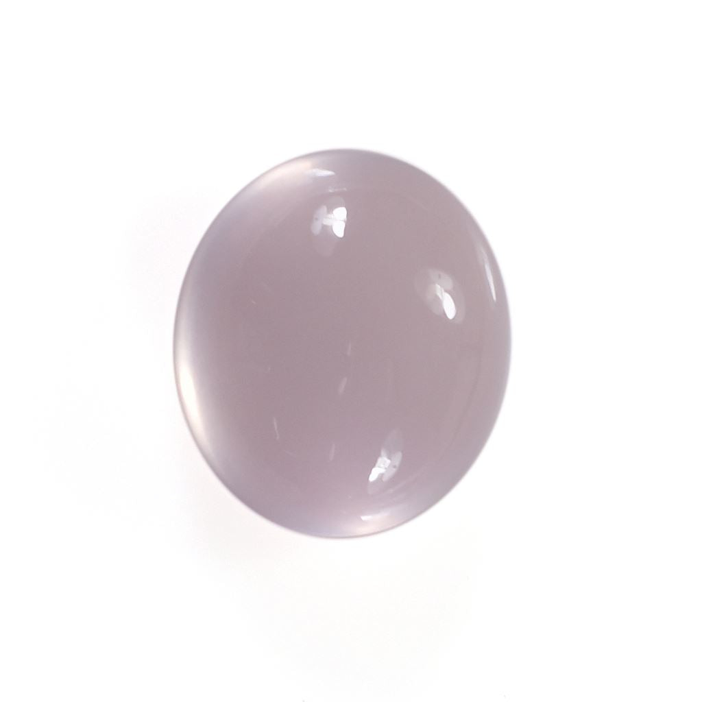 ROSE QUARTZ PLAIN OVAL CAB (NORMAL/CLEAN)(TRANSPARENT) 14.00X12.00 MM 9.40 Cts.
