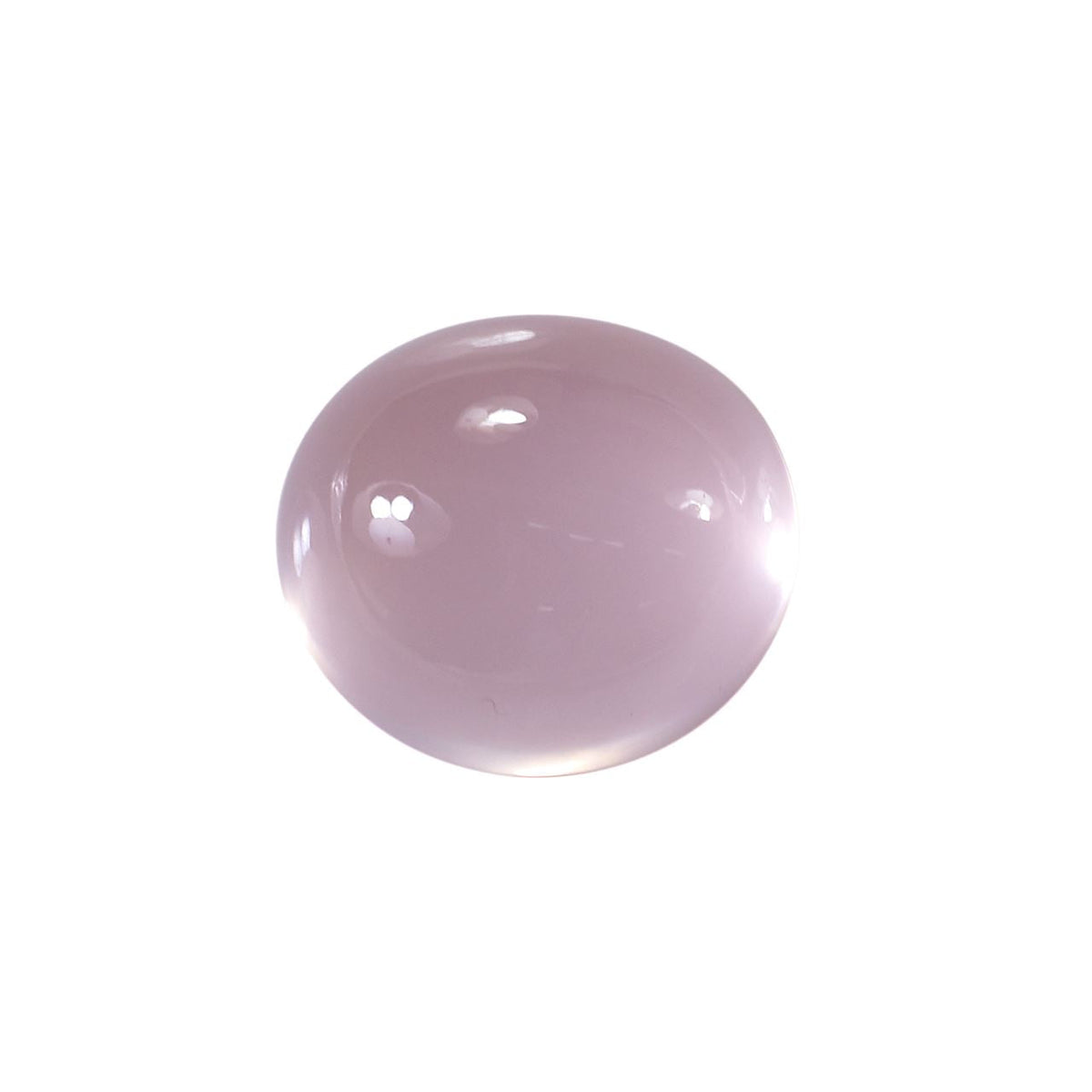 ROSE QUARTZ PLAIN OVAL CAB (NORMAL/CLEAN)(TRANSPARENT) 18.00X16.00 MM 21.60 Cts.