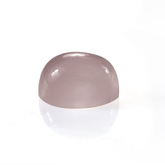 ROSE QUARTZ PLAIN OVAL CAB (NORMAL/CLEAN)(TRANSPARENT) 18.00X16.00 MM 21.60 Cts.