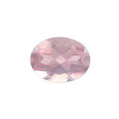 ROSE QUARTZ CUT OVAL (SUPER SUPER EXTRA)(SI)(SEMI MILKY) 8.00X6.00 MM 1.08 Cts.