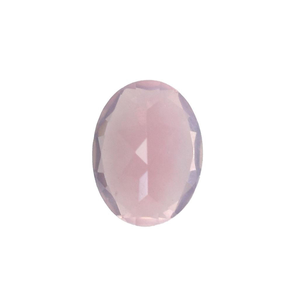 ROSE QUARTZ CUT OVAL (SUPER SUPER EXTRA)(SI)(SEMI MILKY) 8.00X6.00 MM 1.08 Cts.