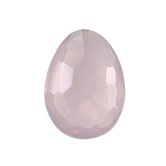 ROSE QUARTZ IRREGULAR FACETED BRIOLETTE PEARISH (H/D-0.90MM)(SUPER )(SI) 25.00X18.00 MM 21.55 Cts.