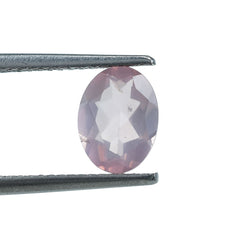 ROSE QUARTZ CUT OVAL (SUPER)(SEMI MILKY) 8.00X6.00 MM 1.10 Cts.