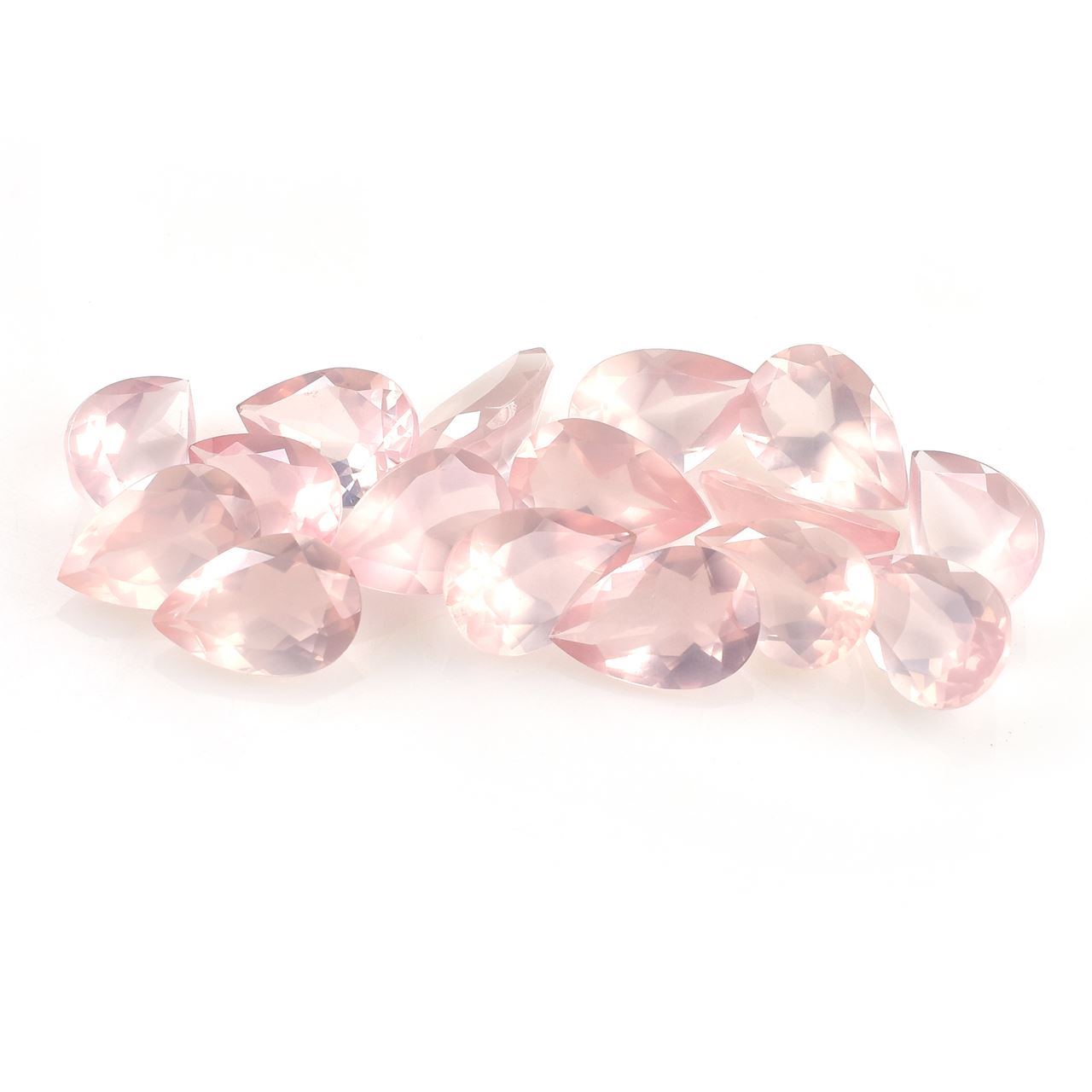 ROSE QUARTZ CUT PEAR (SUPER)(TRANSPARENT) 12.00X8.00 MM 2.48 Cts.