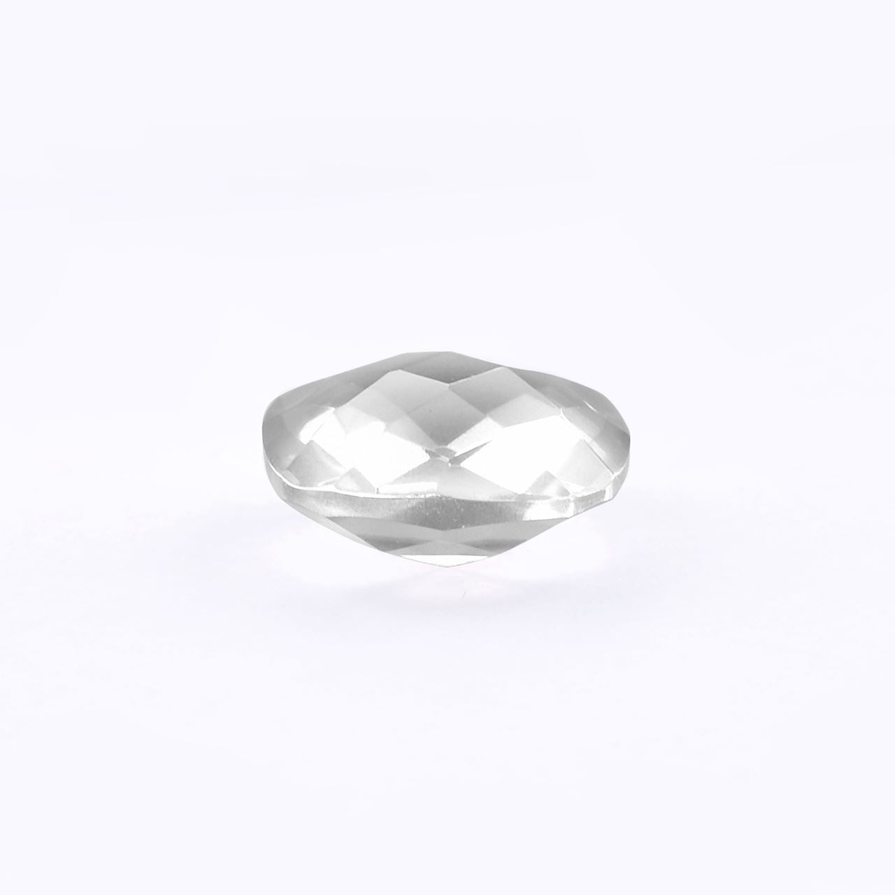 ROSE QUARTZ CHECKER CUT BRIOLETTE CUSHION (LITE)(CLEAN)(TRANSPARENT) 11.00X11.00 MM 4.47 Cts.