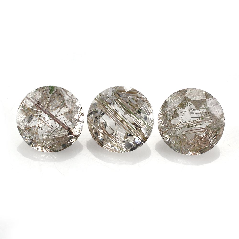 RED RUTILE QUARTZ CUT ROUND 10MM 3.41 Cts.