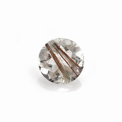 RED RUTILE QUARTZ CUT ROUND 10MM 3.23 Cts.