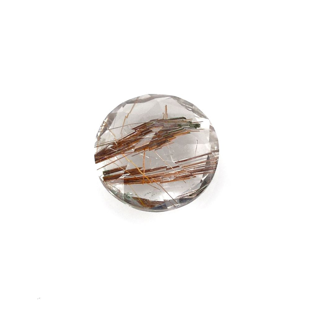 RED RUTILE QUARTZ CUT ROUND 10MM 3.23 Cts.