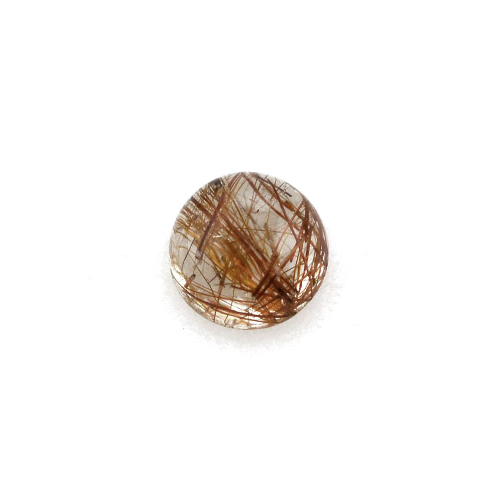 RED RUTILE QUARTZ ROUND CAB 4MM 0.28 Cts.