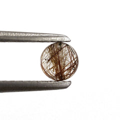 RED RUTILE QUARTZ ROUND CAB 4MM 0.28 Cts.