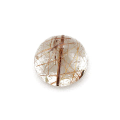 RED RUTILE QUARTZ ROUND CAB 8MM 1.90 Cts.