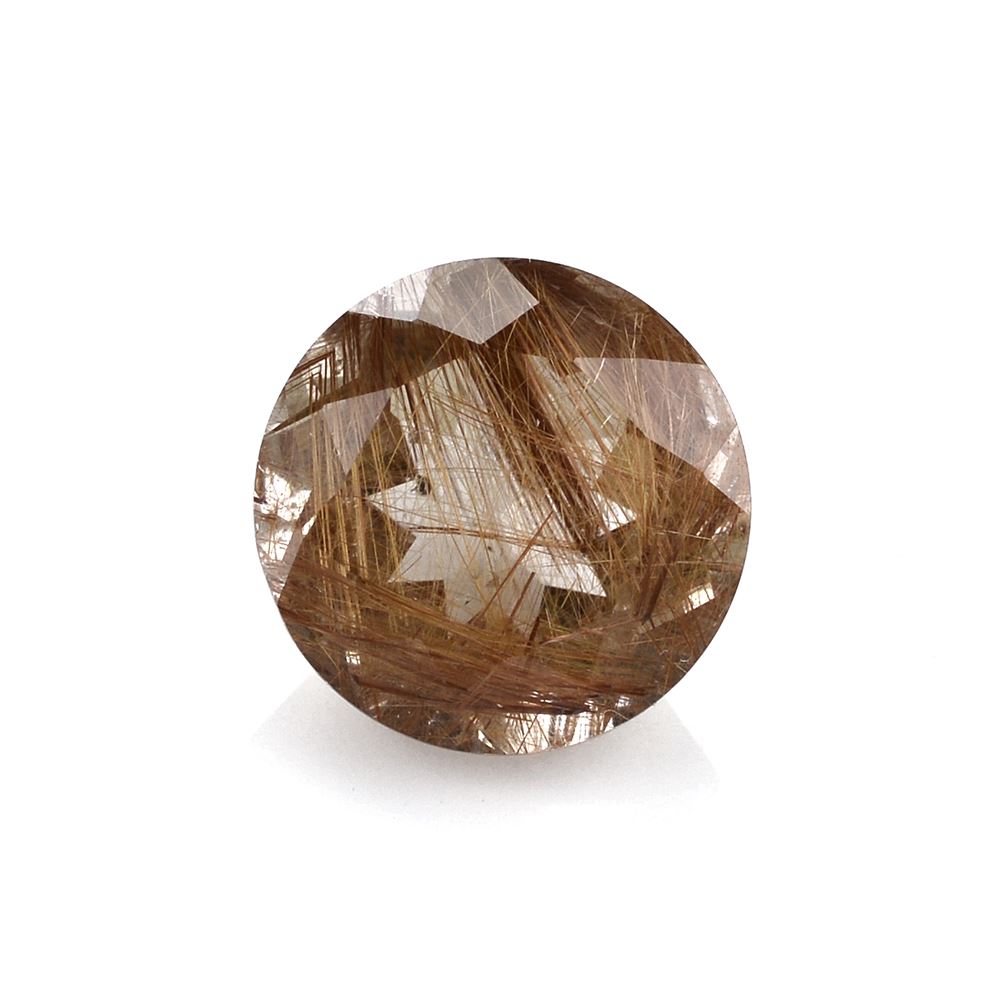 RED RUTILE QUARTZ CUT ROUND 12MM 6.05 Cts.