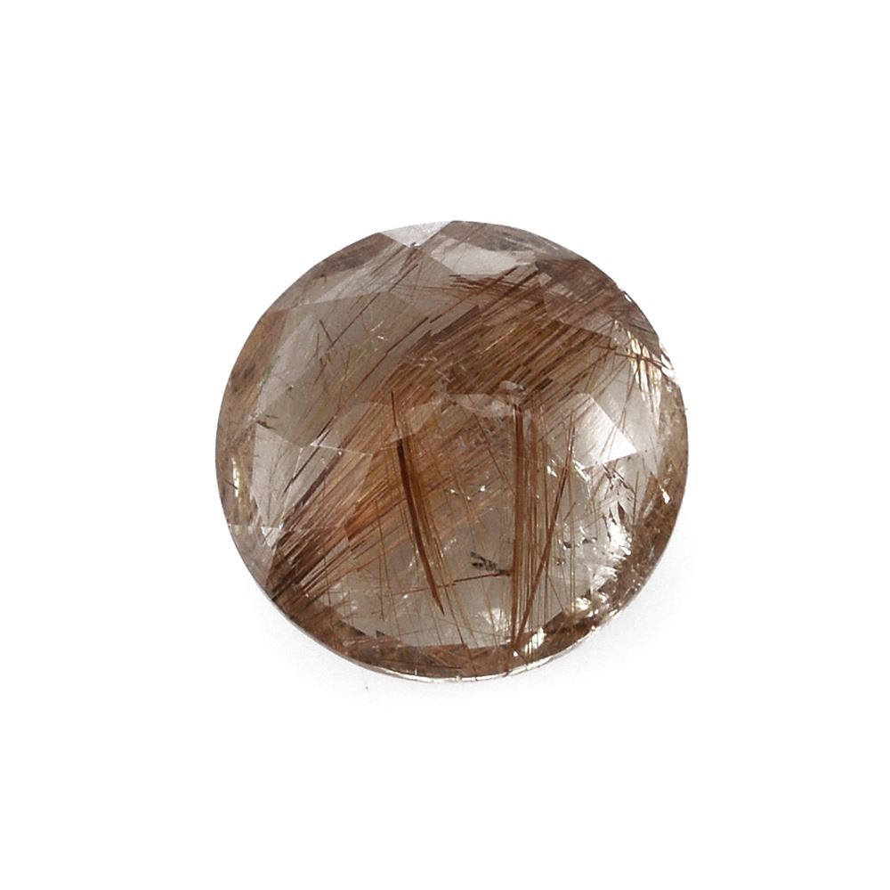RED RUTILE QUARTZ CUT ROUND 12MM 6.05 Cts.