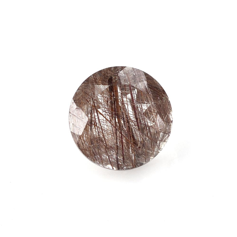 RED RUTILE QUARTZ CUT ROUND 10MM 3.65 Cts.