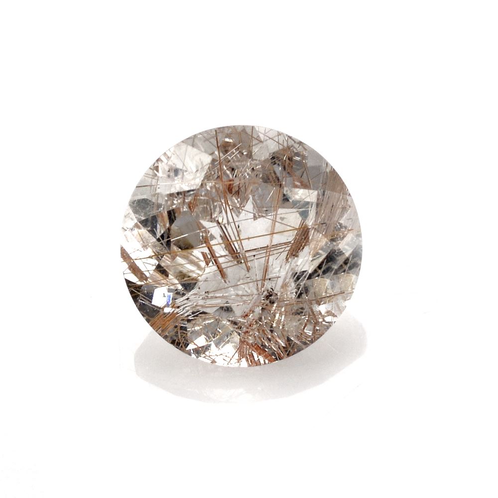 RED RUTILE QUARTZ CUT ROUND 12MM 5.71 Cts.