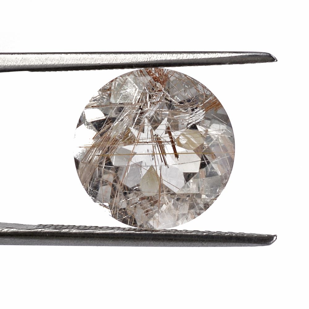 RED RUTILE QUARTZ CUT ROUND 12MM 5.71 Cts.