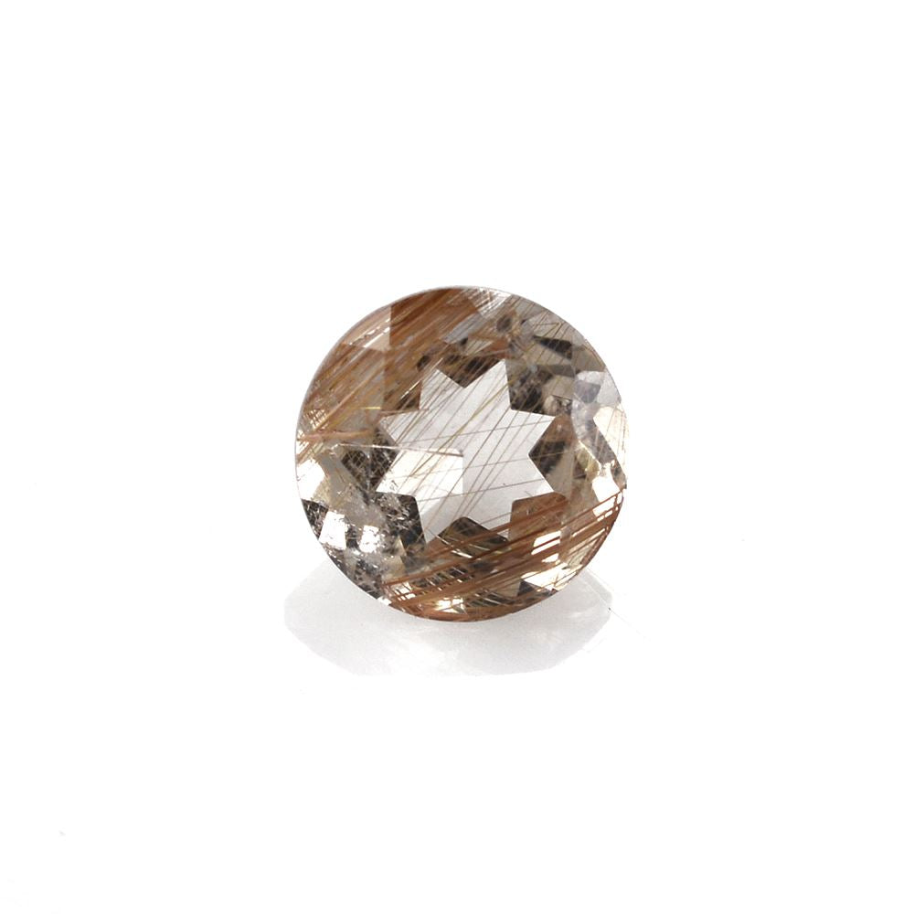 RED RUTILE QUARTZ CUT ROUND 6MM 0.74 Cts.