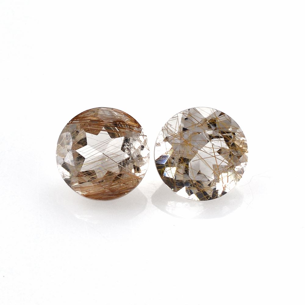 RED RUTILE QUARTZ CUT ROUND 6MM 0.74 Cts.