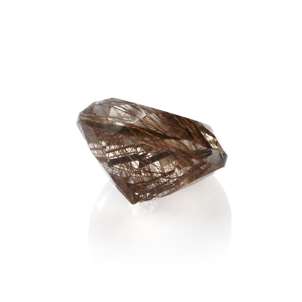 RED RUTILE QUARTZ CUT ROUND 10MM 3.53 Cts.