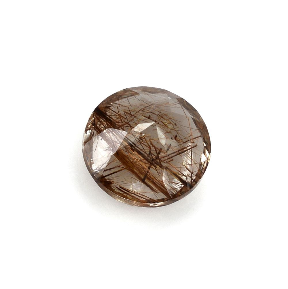 RED RUTILE QUARTZ CUT ROUND 10MM 3.53 Cts.