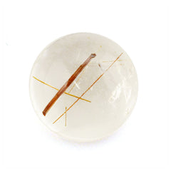 RED RUTILE QUARTZ ROUND CAB 10MM 3.99 Cts.