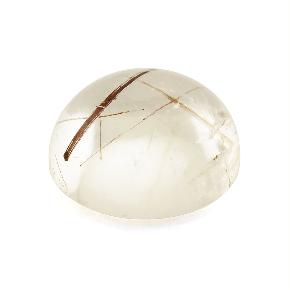 RED RUTILE QUARTZ ROUND CAB 10MM 3.99 Cts.