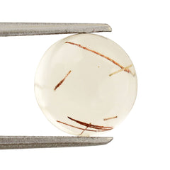 RED RUTILE QUARTZ ROUND CAB 10MM 3.99 Cts.