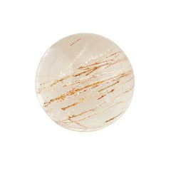 RED RUTILE QUARTZ ROUND CAB 14MM 10.88 Cts.