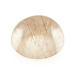 RED RUTILE QUARTZ ROUND CAB 12MM 6.83 Cts.