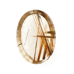 RED RUTILE QUARTZ OVAL CAB 14X10MM 5.65 Cts.