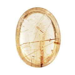 RED RUTILE QUARTZ OVAL CAB 16X12MM 9.52 Cts.