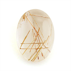 RED RUTILE QUARTZ OVAL CAB 14X10MM 5.63 Cts.