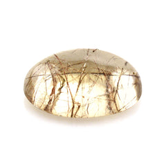 RED RUTILE QUARTZ OVAL CAB 14X10MM 5.63 Cts.