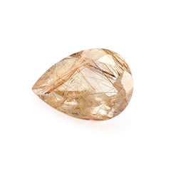 RED RUTILE QUARTZ CUT PEAR  7X5MM 0.63 Cts.