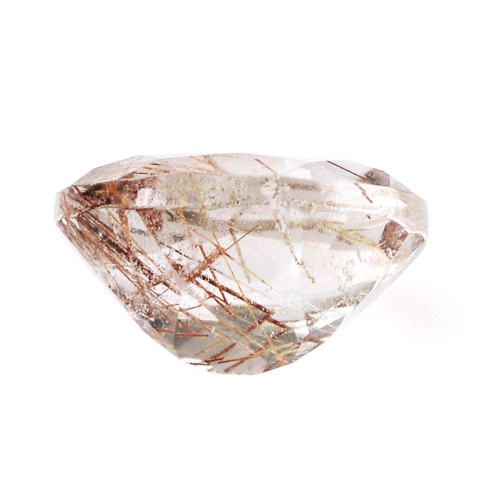 RED RUTILE QUARTZ CUT OVAL 12X10MM 4.63 Cts.