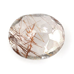RED RUTILE QUARTZ CUT OVAL 12X10MM 4.63 Cts.