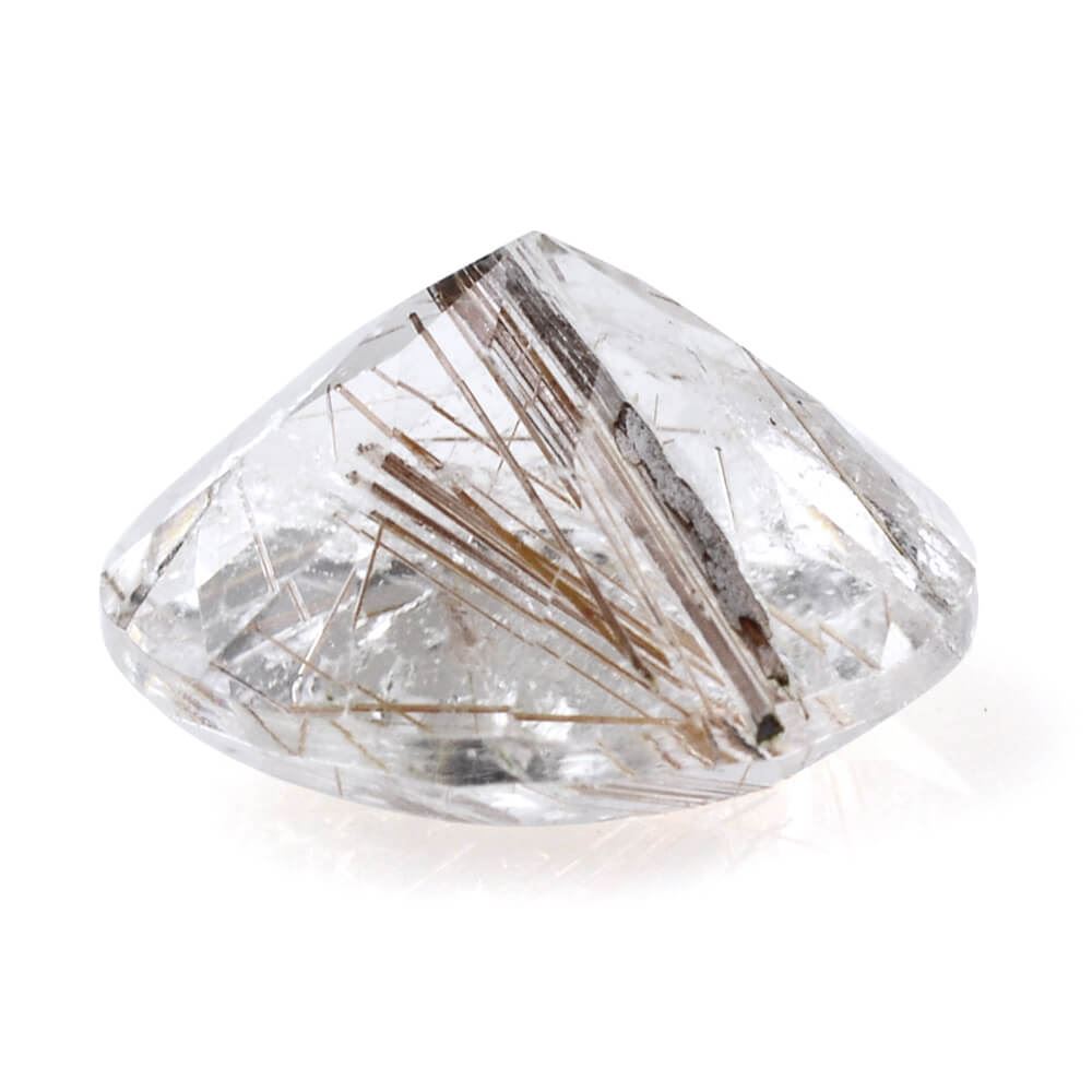 RED RUTILE QUARTZ CUT ROUND 11MM 4.26 Cts.