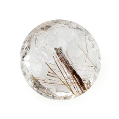 RED RUTILE QUARTZ CUT ROUND 11MM 4.26 Cts.