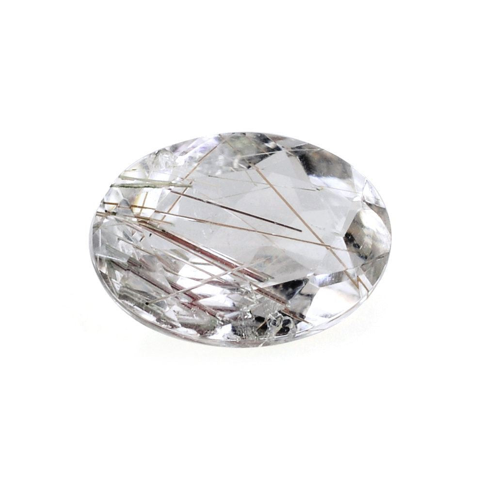 RED RUTILE QUARTZ CUT OVAL 7X5MM 0.70 Cts.