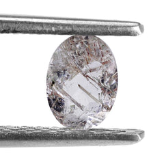 RED RUTILE QUARTZ CUT OVAL 7X5MM 0.70 Cts.