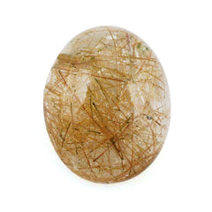 RED RUTILE QUARTZ OVAL CAB 10X8MM 2.60 Cts.
