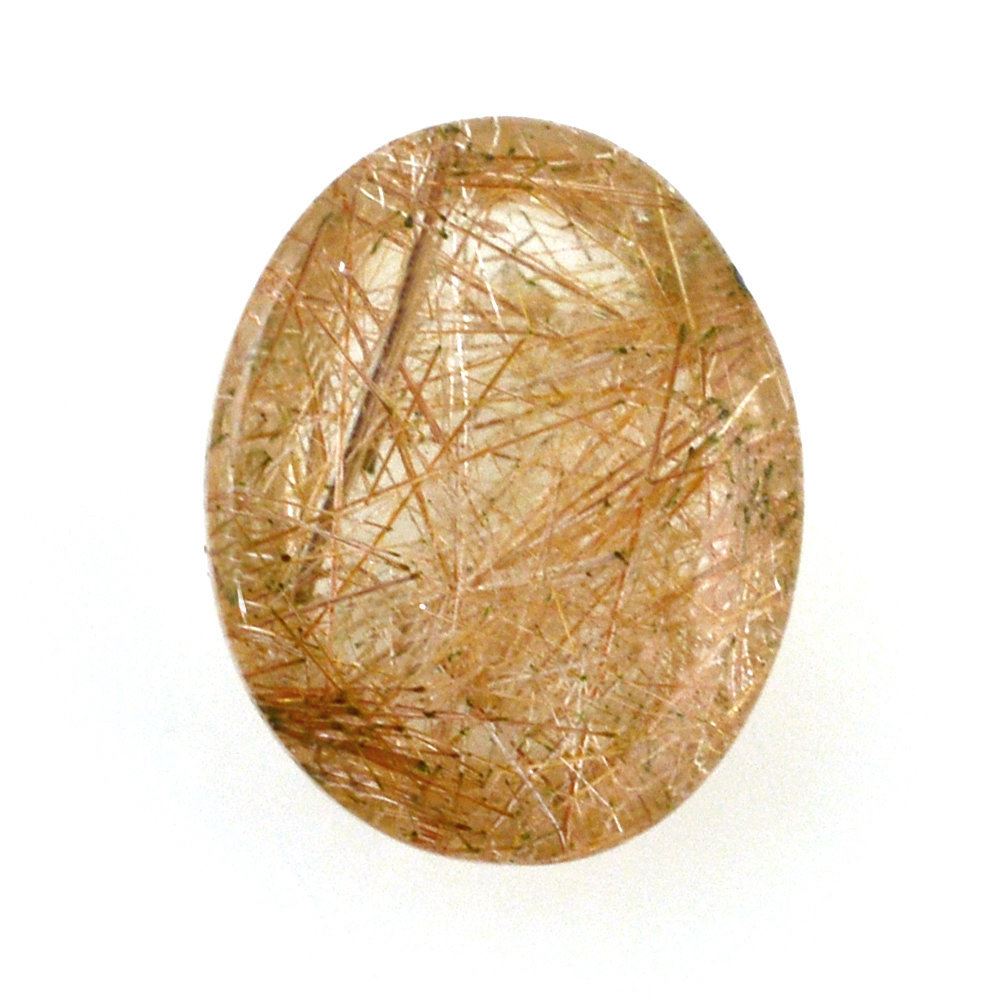 RED RUTILE QUARTZ OVAL CAB 10X8MM 2.60 Cts.