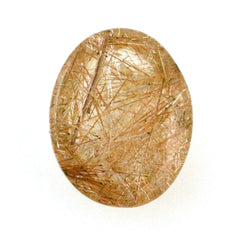 RED RUTILE QUARTZ OVAL CAB 10X8MM 2.60 Cts.