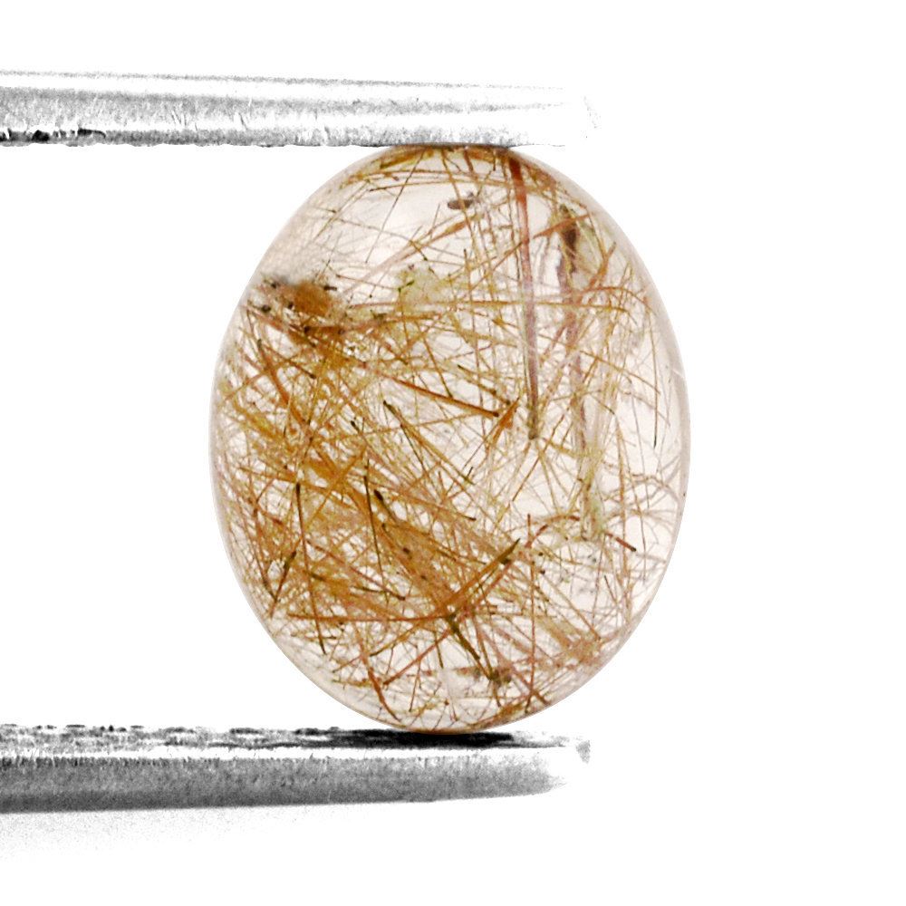 RED RUTILE QUARTZ OVAL CAB 10X8MM 2.60 Cts.