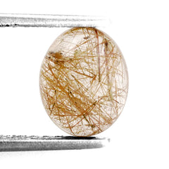 RED RUTILE QUARTZ OVAL CAB 10X8MM 2.60 Cts.